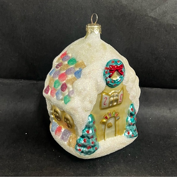 1998 hallmark keepsake crown reflection sugarplum cottage ornament blown glass - Picture 1 of 9